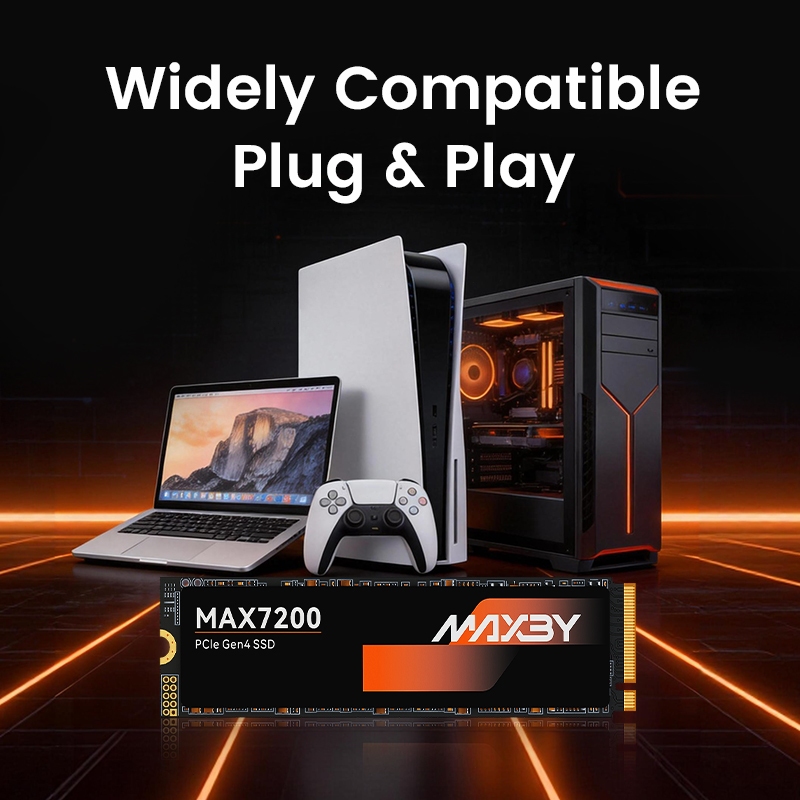Ổ Cứng SSD MAXBY PCIe 1TB  512GB M.2 NVMe Đọc:7200 MB/s - Ghi: 6200 MB/s Bảo hành 5 năm | BigBuy360 - bigbuy360.vn