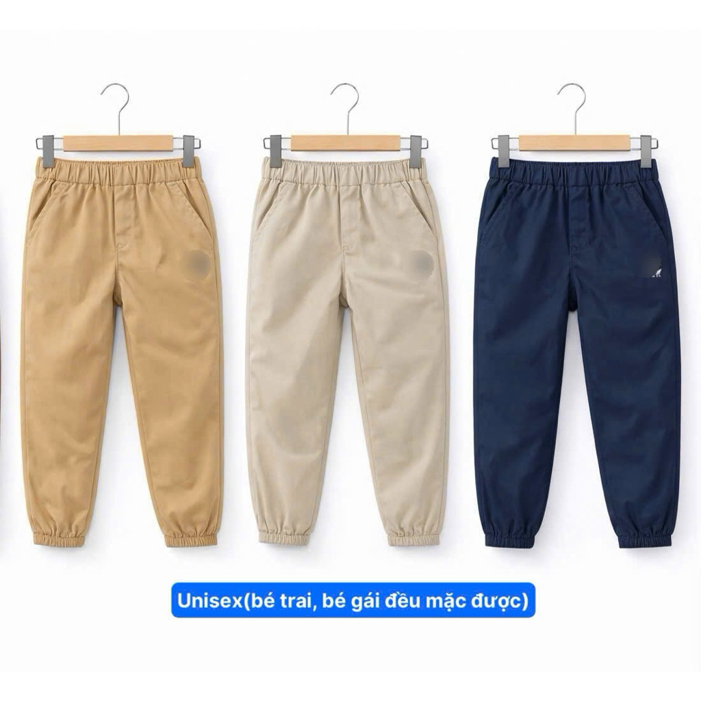 Quần Dài Trẻ Em Kaki Gió Xuất Dư T.W Unisex Size 110-160 (16-50kg), Bé Trai Bé Gái K014 K015