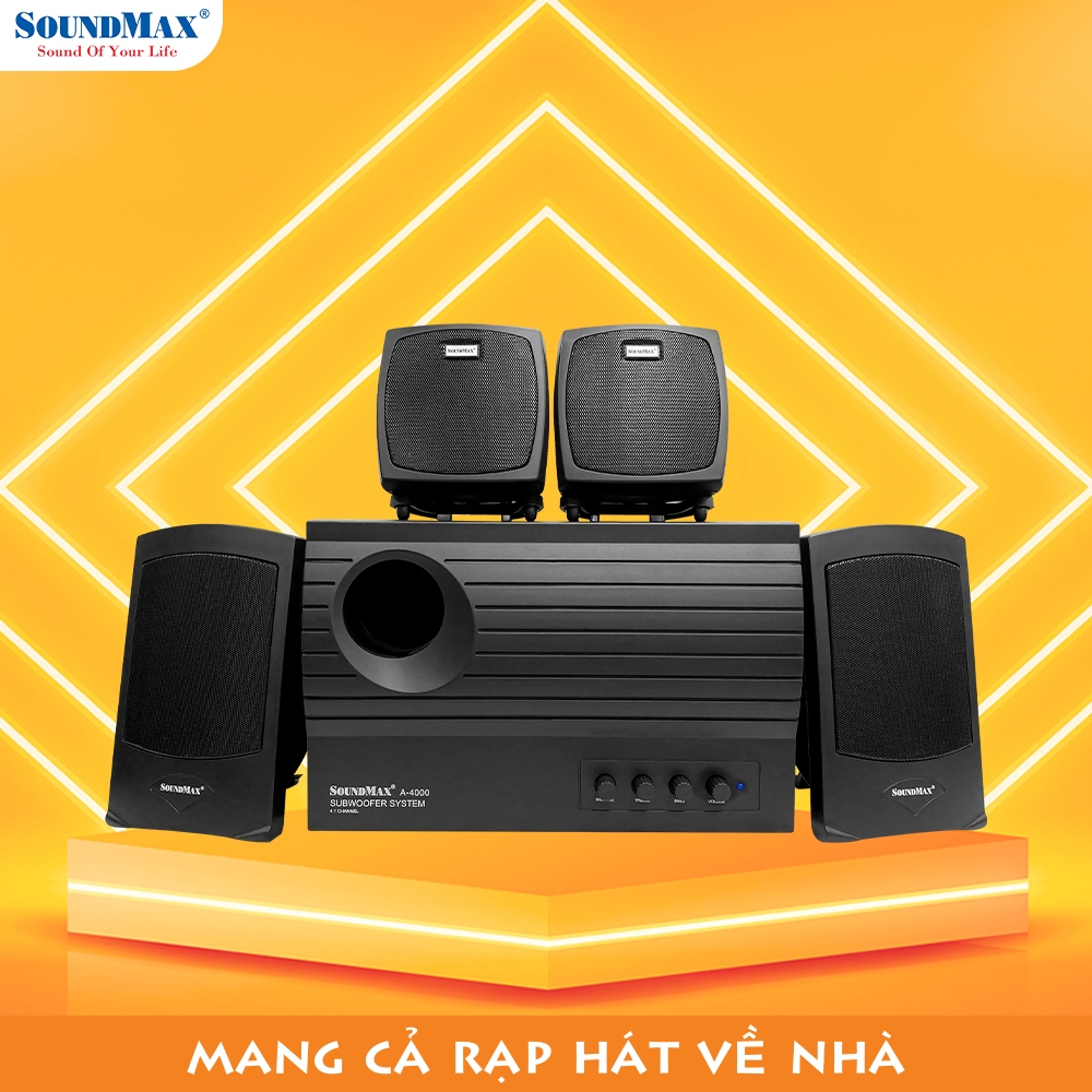 Loa Vi Tính SoundMax A-4000/4.1 60W - Hàng Chính Hãng | Shopee Việt Nam