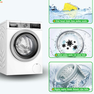 Viên Tẩy Lồng Máy Giặt Denkmit Đức Khử Mùi Hôi Cặn Bẩn Lâu Ngày, Sạch Lồng Giặt, Nhập Khẩu EU, An Toàn Cho Sợi Vải