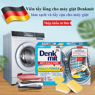 Viên Tẩy Lồng Máy Giặt Denkmit Đức Khử Mùi Hôi Cặn Bẩn Lâu Ngày, Sạch Lồng Giặt, Nhập Khẩu EU, An Toàn Cho Sợi Vải