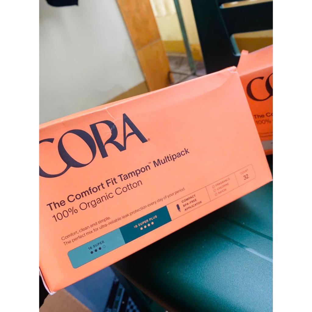 Băng vệ sinh Cora Organic Cotton Tampons 32 ống