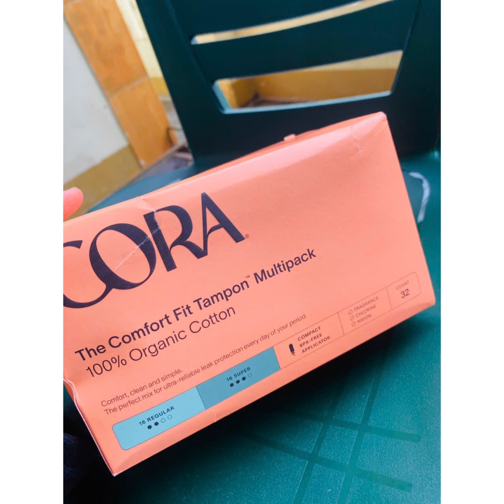 Băng vệ sinh Cora Organic Cotton Tampons 32 ống