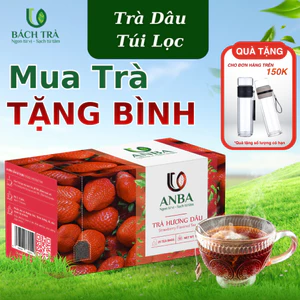 Trà Dâu Túi Lọc ANBA | Hương Dâu Ngọt Dịu – Thanh Lọc Mùa Hè | Giảm Căng Thẳng – Tăng Tập Trung | Hộp 25 Túi