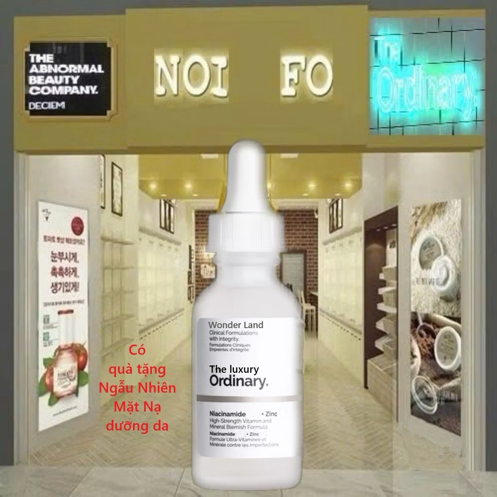 Mask Serum dưỡng da giảm mụn sáng da Niacinamide + Zinc dòng cao cấp The luxury Ordinary ZinC Niacinamide - Wonder Land
