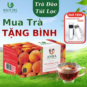 Trà Đào Túi Lọc ANBA | Hương Đào Thơm Dịu – Thanh Lọc Mùa Hè | Giảm Căng Thẳng – Hộp 25 Túi Lọc