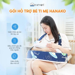 Gối Ti Bé Chuyên Dụng Hanako Hỗ Trợ Chống Đau Mỏi Vai, Tay Và Lưng Cho Mẹ Bầu - Màu Dễ Thương