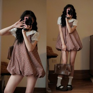 Váy Bí Dáng Phồng Họa Tiết Hoa Nhí Bi Xinh Xắn Không Kèm Áo Trong Vintage Floral Bubble Dress