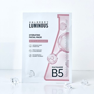 Mặt Nạ Giấy Dưỡng Ẩm, Làm Dịu Da, Hỗ Trợ Dưỡng Sáng Colorkey Facial Mask 25ml Duduhouse