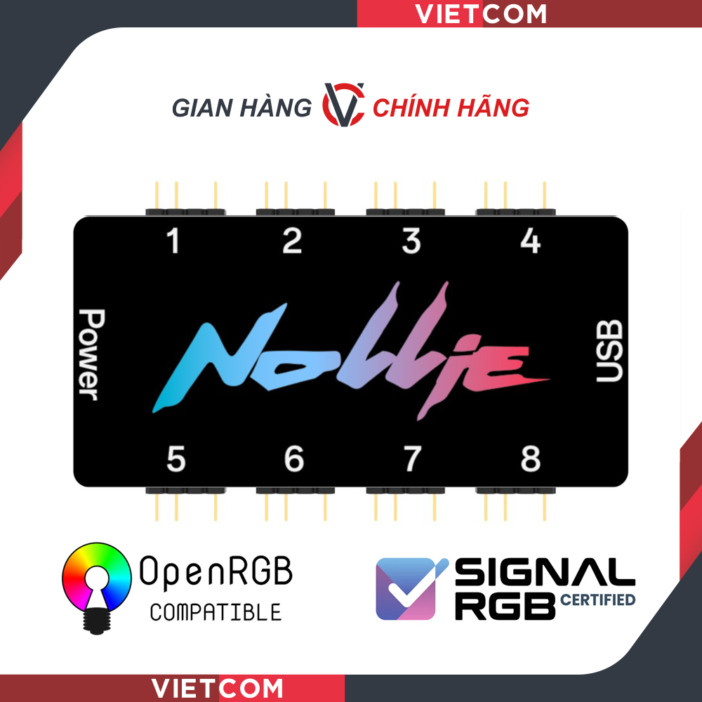 Hub Nollie 8 Port | 3PIN5V / ARGB - Hỗ trợ hiệu ứng led đuổi | Shopee ...