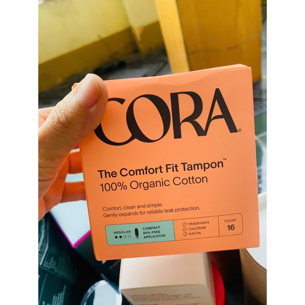Cora Organic Cotton Tampons 16 ồng băng vệ sinh siêu thấm hút