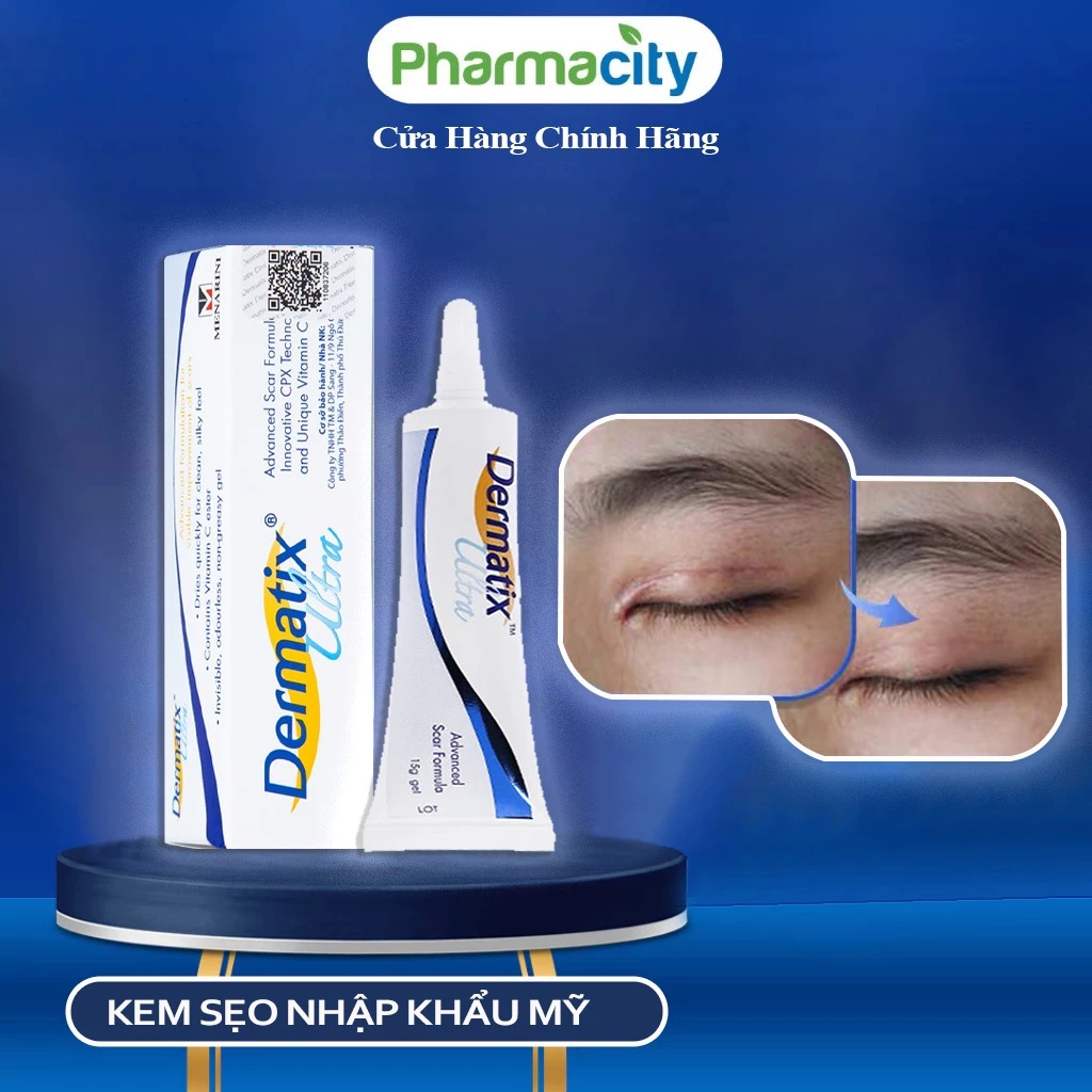 Kem Sẹo DERMATIX ULTRA khử thâm, xóa sẹo cũ, sẹo côn trùng cắn, sẹo lồi, sẹo bỏng, bỏng nước 15G