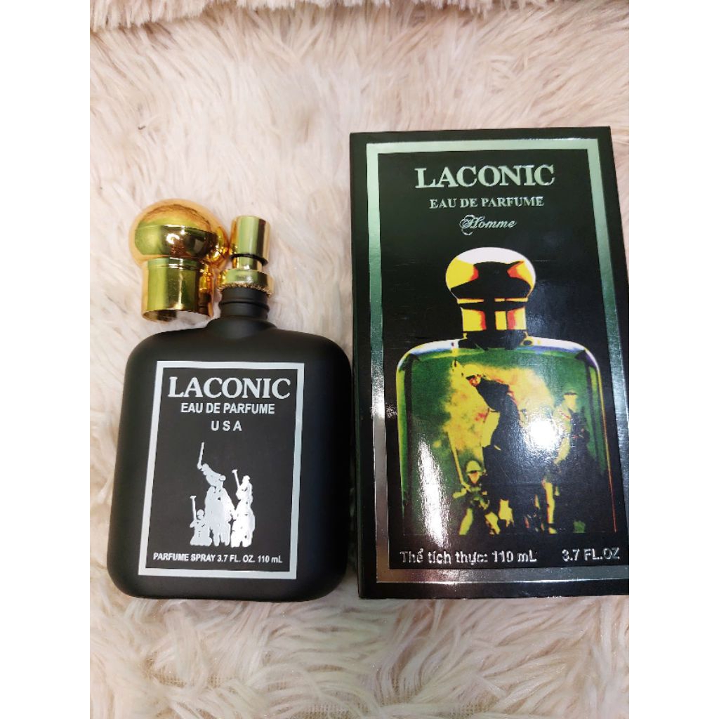 Nước hoa Laconic đen 110ml - Hương trầm ấm - Lịch Lãm