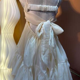 Đầm váy Babydoll hở lưng voan tơ siêu bồng bềnh váy hai dây D167
