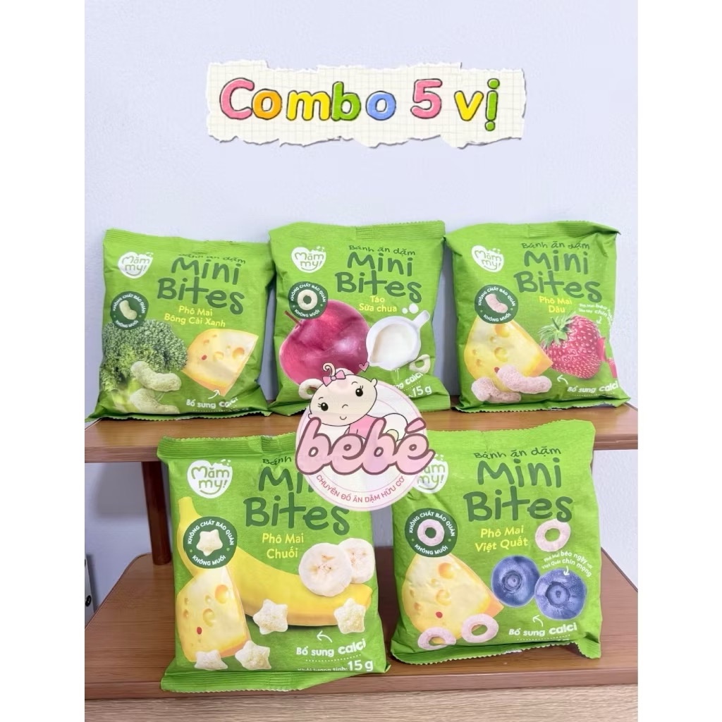 Bánh ăn dặm Mămmy cho bé từ 6 tháng tuổi.