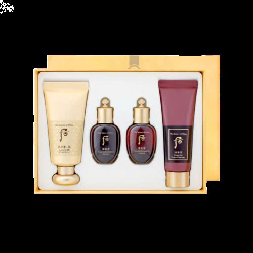 V158_ Set 4 chi tiết  kem BB Whoo vàng Gongjinhyang Luxury BB Special Set SPF20/PA++