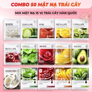 Mặt Nạ Trái Cây Dưỡng Da, Trắng Da, Cấp Ẩm Mask Giấy Bổ Sung Vitamin Tinh Chất Nội Địa Trung Mix Nhiều Mẫu