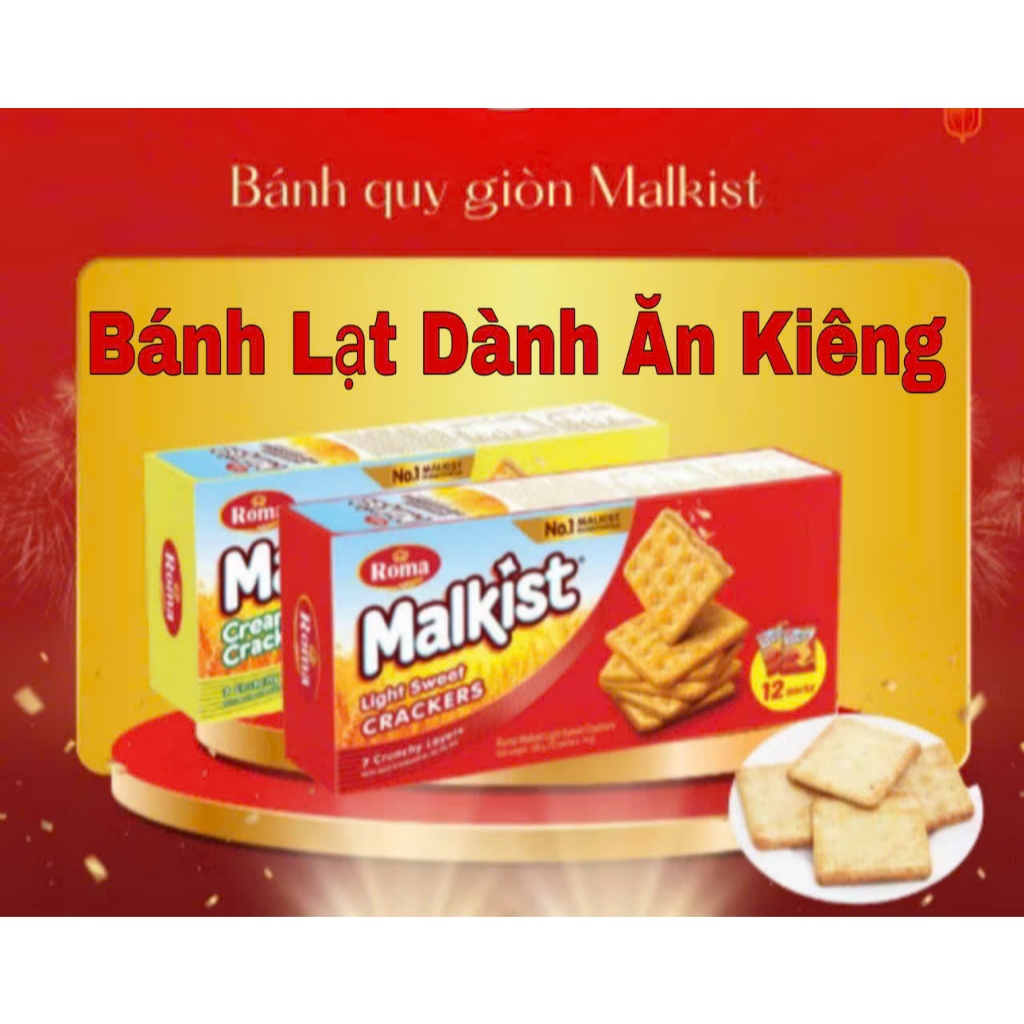 [CÓ SỈ THÙNG] _Bánh Quy Giòn Roma Malkist Cream Crackers Hộp 156g ...