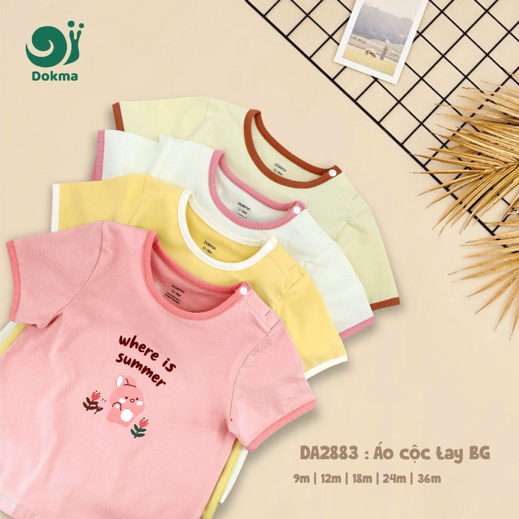 (8-13kg, 6-36M) Áo Cộc Dokma Cho Bé DA2175 DA2782 DA2883 DA2884 DA2874 DA2951