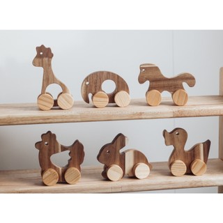 Bộ thú BABY ZOO, kèm hộp gỗ, combo đồ chơi Montessori, quà tặng sinh nhật thôi nôi Chàng Trai Gỗ