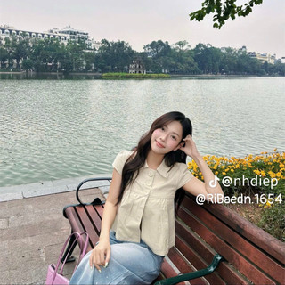 Áo  Kaki Cúc Cổ Sen Cánh Tiên Vintage Hàn Quốc Trenddy Trẻ Trung xinh Xắn Dễ Thương QCCC(Ảnh thật ) |Dami.Studio