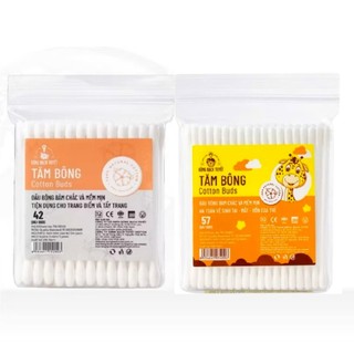 (combo 10gói/ lốc) Bông tăm người lớn/trẻ em Bạch Tuyết 42 que/gói.