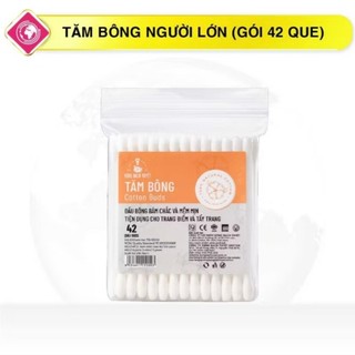 (combo 10gói/ lốc) Bông tăm người lớn/trẻ em Bạch Tuyết 42 que/gói.