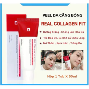 Gel làm sạch d­ưỡng ẩm da TOSOWOONG Real Collagen Fit, 50ml/tuýp - hạn 2028 Hàn Quốc peel collagen tosowoong IS238