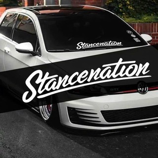 Tem kính lái STANCENATION decal dán kính ô tô stance style JDM tem chữ dán xe