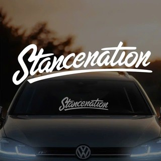 Tem kính lái STANCENATION decal dán kính ô tô stance style JDM tem chữ dán xe