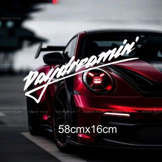 Tem kính lái chữ Daydreamin decal dán kính ô tô stance style JDM (TC005)
