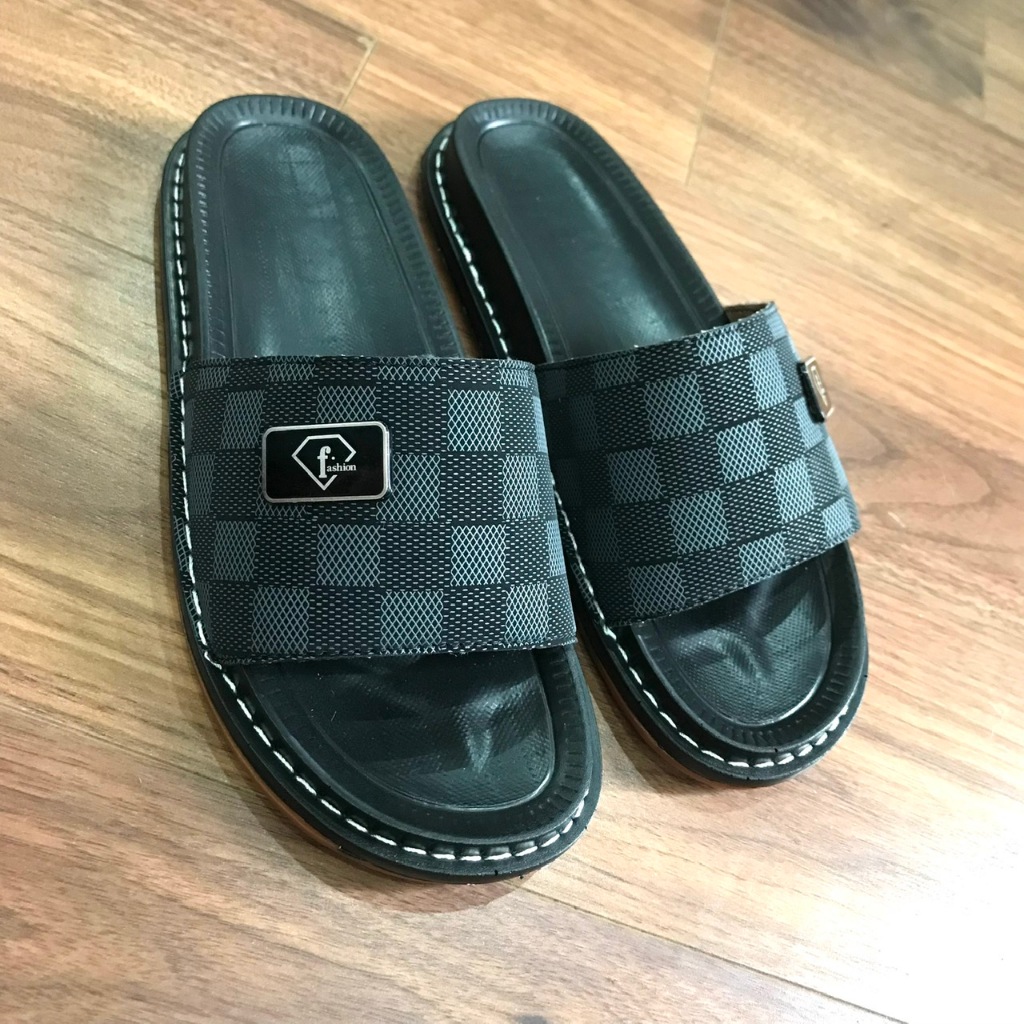 Dép Nam, Dép Da Nam Cao Cấp, Đế Kép Hai Lớp Khâu Chắc Bền Đẹp Êm Chân Chống Trơn, Dép Nam Trẻ Trung, Size 37-44
