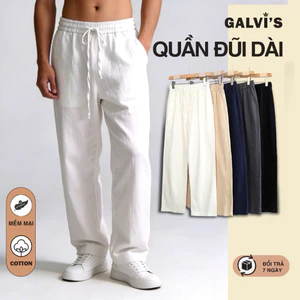 Quần đũi hàng thiết kế Galvi’s chất vải đũi mỏng, mát, nhẹ thoáng mát, nhẹ, rủ