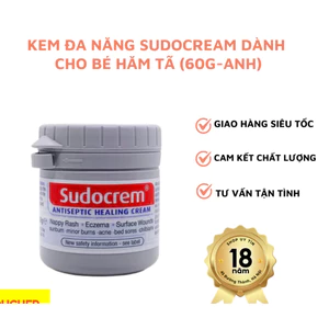 Chính Hãng - [ CHÍNH HÃNG ] Kem hăm Sudocrem của Anh phòng chống hăm tã cho bé 60g