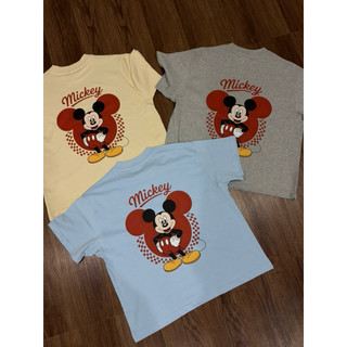 [MICKEY BOXY HALEV] Áo thun Boxy in hình Mickey chất Cotton Premium 260gsm Unisex nam nữ
