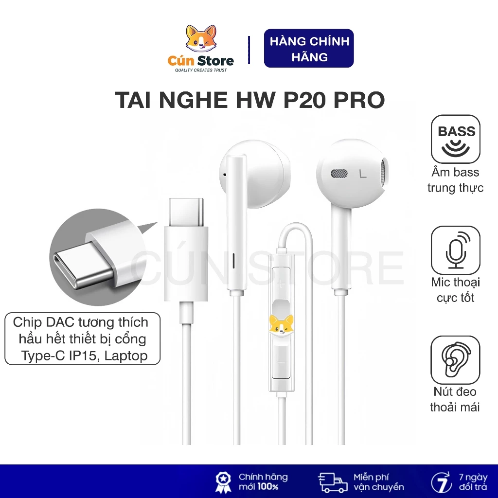Tai nghe P20 Pro tổng thể