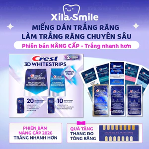 COMBO 7 GÓI Miếng dán trắng răng Crest 3D White