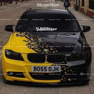 Tem kính lái Whatever decal dán kính ô tô stance style JDM tem chữ dán xe