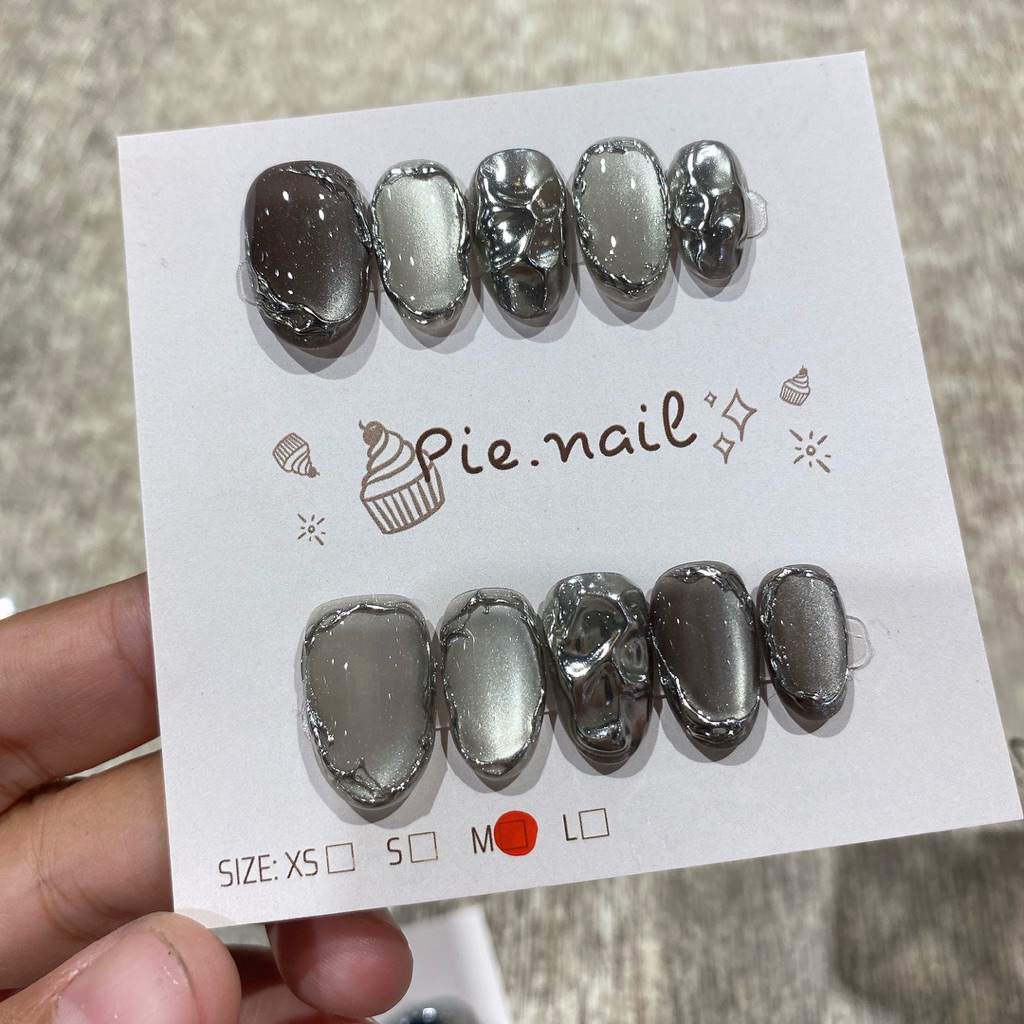 483. nailbox mắt mèo xám nâu ghi