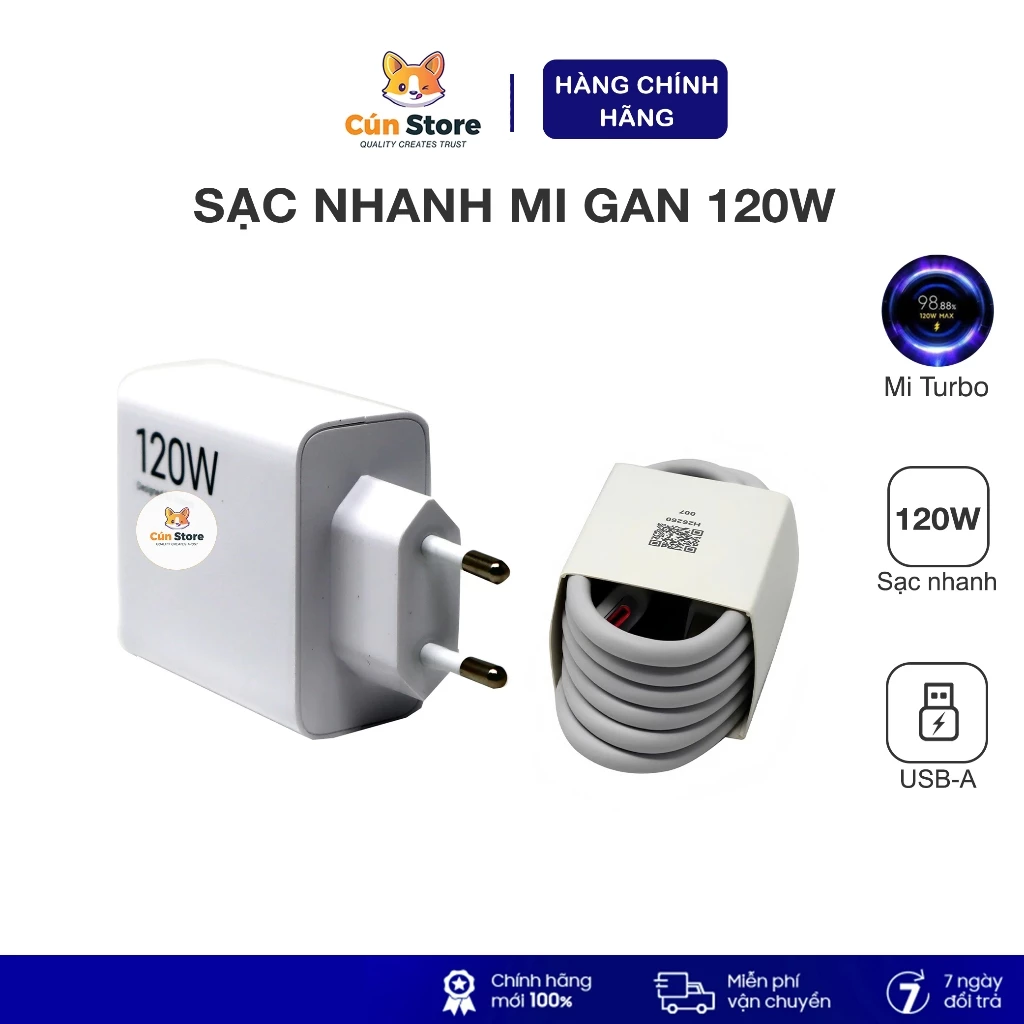 Bo sac Mi GaN 120W