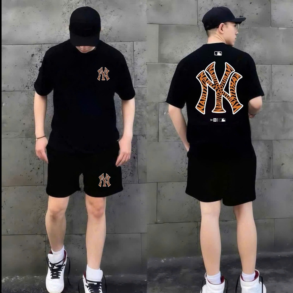 Set Bộ phông Mlb nam nữ cao cấp, 100% cotton co giãn 2 chiều ,thấm hút mồ hôi - hàng cao,  cấp chất lượng
