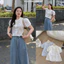 Áo Sơmi tay bồng cổ tròn cộc tay viền bèo hàng QC 6249 A091 phuonganh18