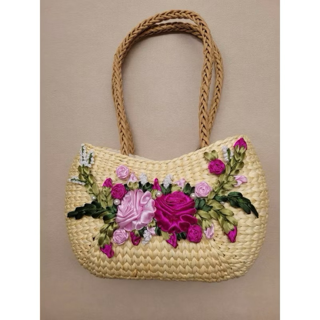 Kho sỉ túi cói - Túi lục bình chụp hình đi biển- Túi đi du lịch Vintage