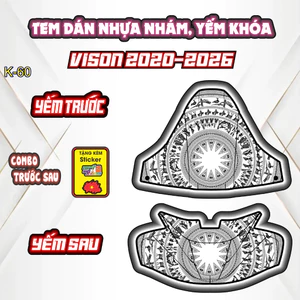 SALE Decal tem dán vision .tem yếm khoá VISION 2020-2026 PPC 3 Lớp bảo vệ chống trầy.''FREESHIP''