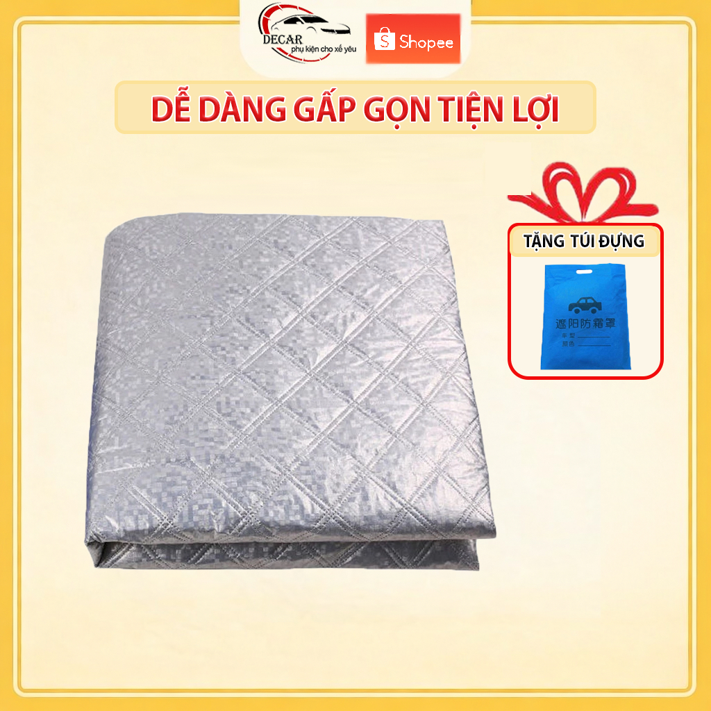 Tấm Bạt Che Nắng Kính Lái Ô Tô Cao Cấp DECAR Bạt Che Chắn Chống Nắng Bảo Vệ Kính Lái Nội Thất Xe Hơi Cách Nhiệt