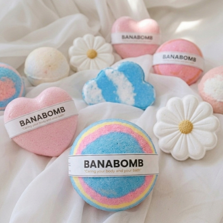Bom Tắm Tạo Bọt Mây Bồn Tắm BANABOMB Dưỡng Da Mịn Màng Cho Cảm Giác Sang Trọng Thư Giãn