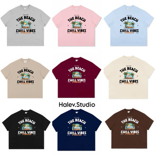 Áo thun Boxy Halev Brand The Truck Chill Vibes chất cotton Premium 260gsm Unisex nam nữ