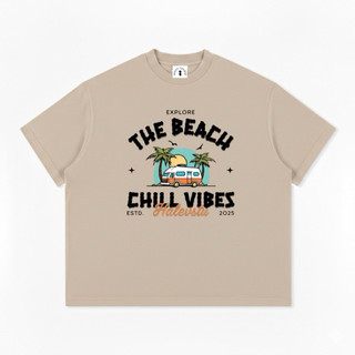 Áo thun Boxy Halev Brand The Truck Chill Vibes chất cotton Premium 260gsm Unisex nam nữ