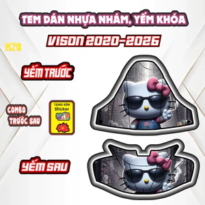 Tem dán vision - yếm khoá vision 2020-2026 tem dán CNC 3 lớp mẫu helokity sale VISION