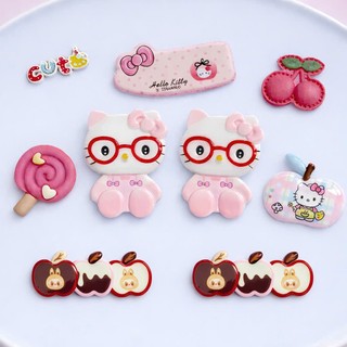 Set Charm Hello Kitty Kính Đỏ Candy Táo Hồng Siêu Cute – Bộ Charm Kitty Dễ Thương